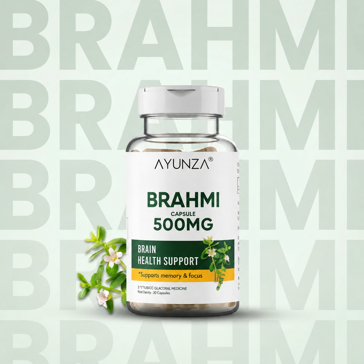 AYUNZA Brahmi Capsules | 500mg