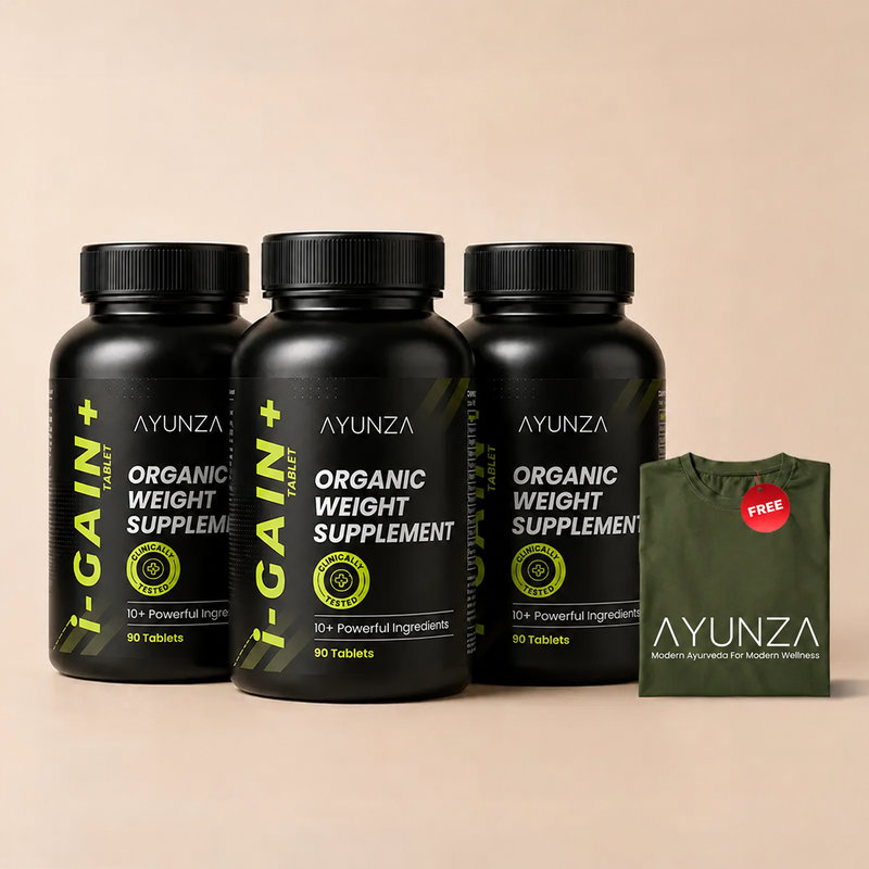 AYUNZA i-Gain+ Pack of 3 + Free T-Shirt