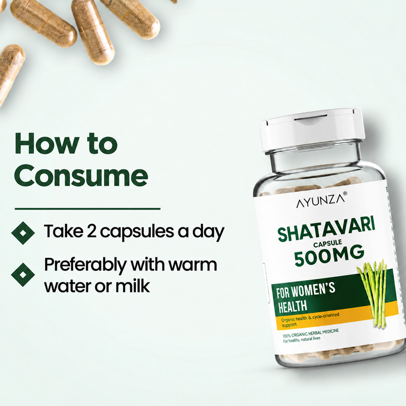 AYUNZA Shatavari Capsules | 500mg