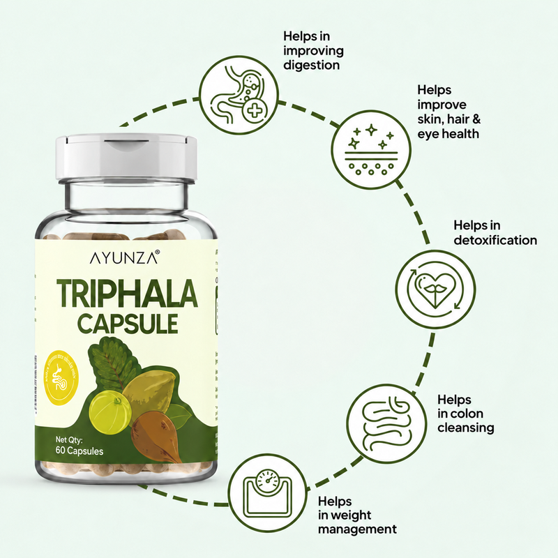 AYUNZA Triphala Capsules | 500mg