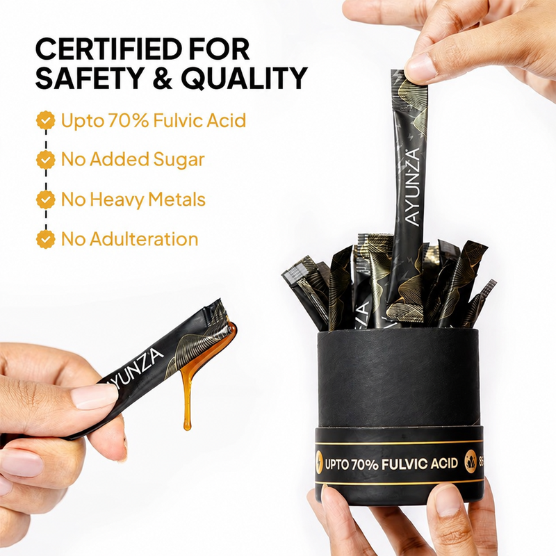 AYUNZA Shilajit Honey Sticks (Cinnamon and Caramel)
