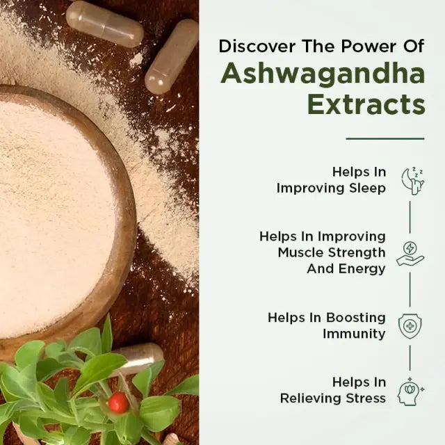 AYUNZA Ashwagandha Capsules | 500mg Pack of 2