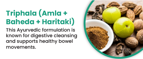 Triphala (Amla + Baheda + Haritaki)