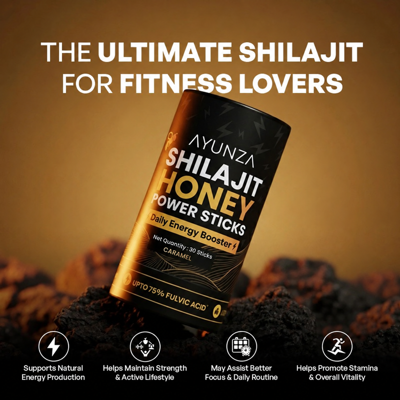 AYUNZA Shilajit Honey Sticks (Caramel)