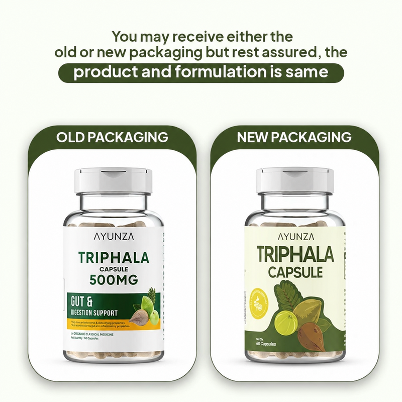 AYUNZA Triphala Capsules | 500mg