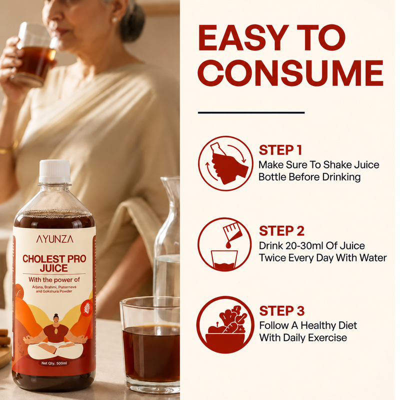 AYUNZA Cholest Pro Juice | 1 Month Pack