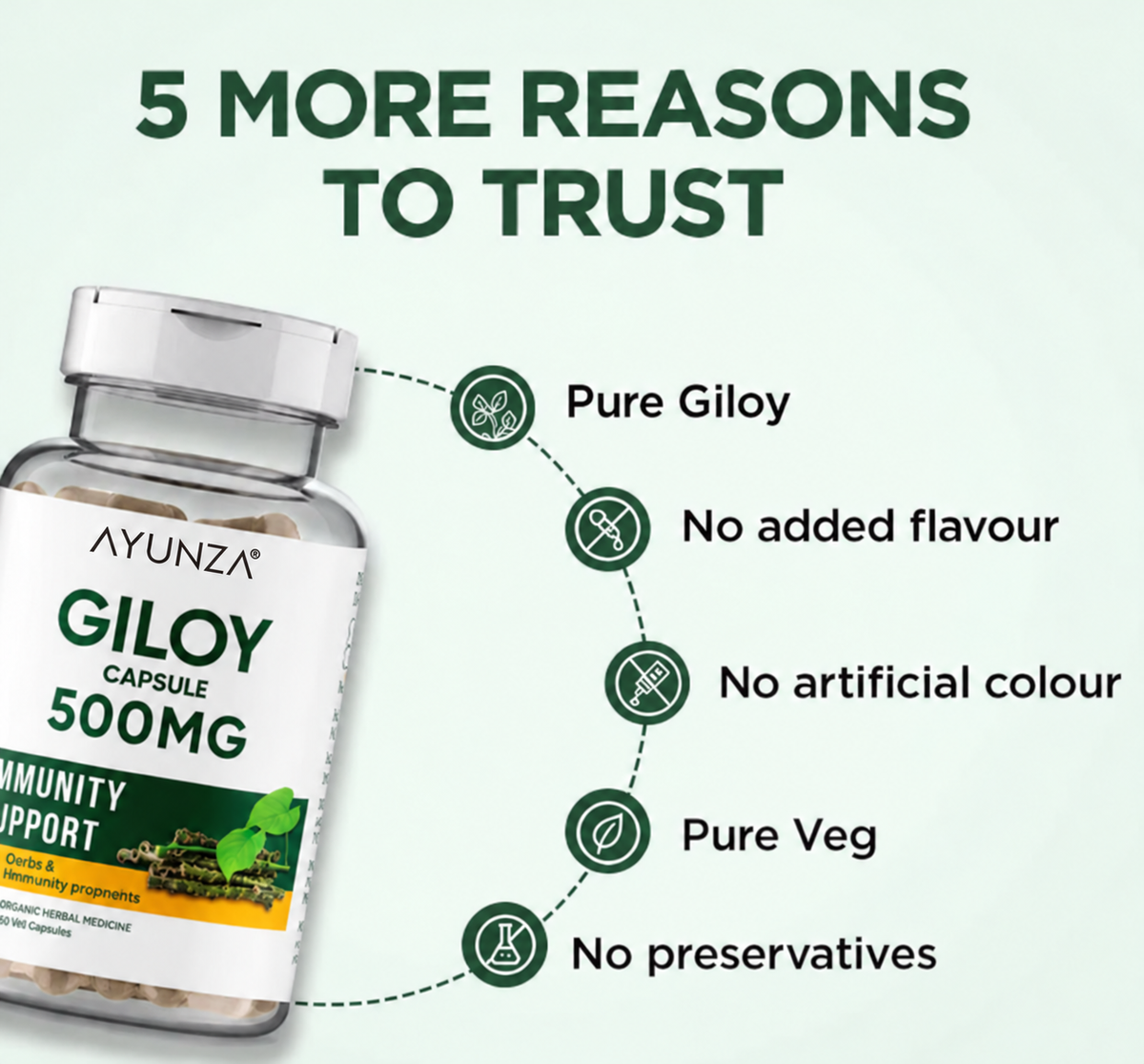 AYUNZA Giloy Capsules | 500mg
